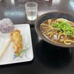 カレーうどん並　＋　かしわ天とおにぎり