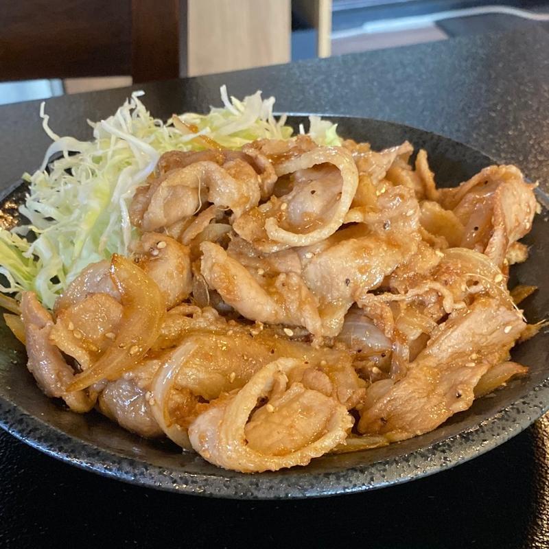 豚しょうが焼き定食(居酒屋 六べぇ)