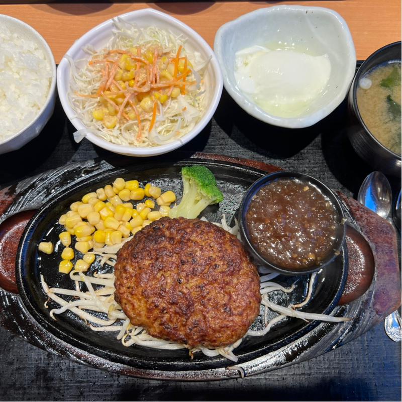 ハンバーグセット(とんかつや漫遊亭 )