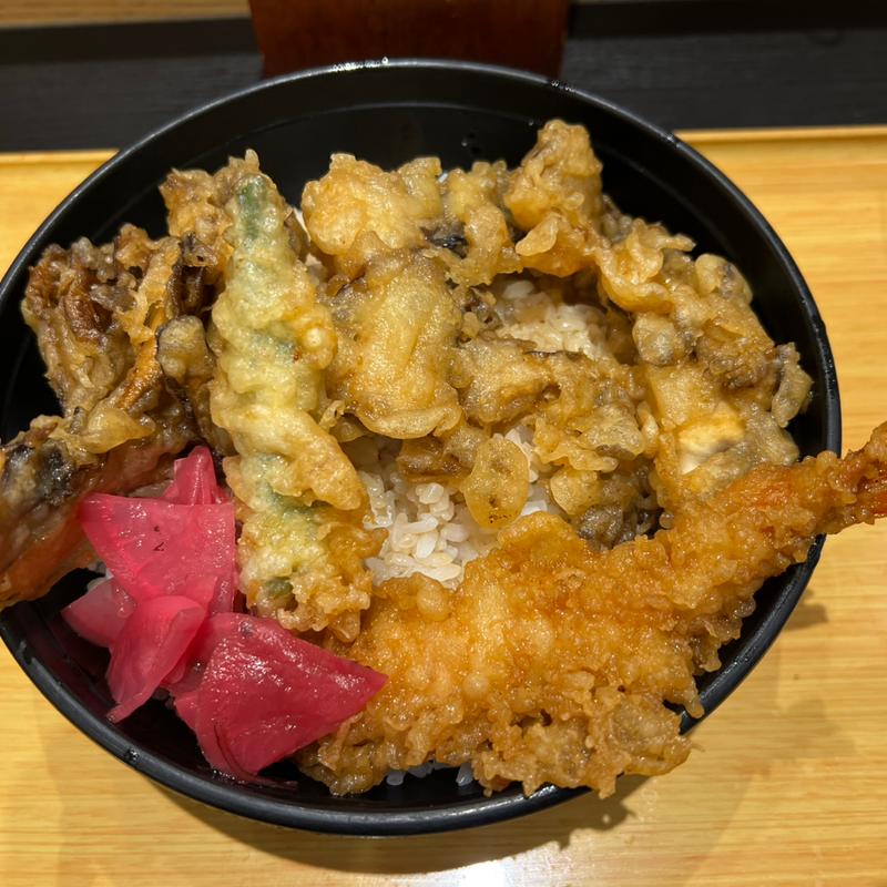 舞茸海老天丼(小諸そば 茅場町店)