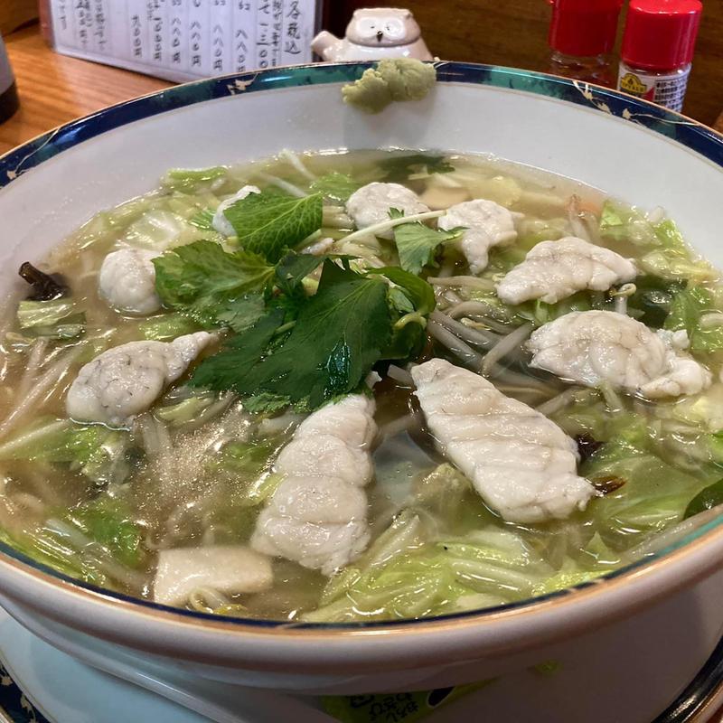 河豚ラーメン 大盛り(割烹 京枡)