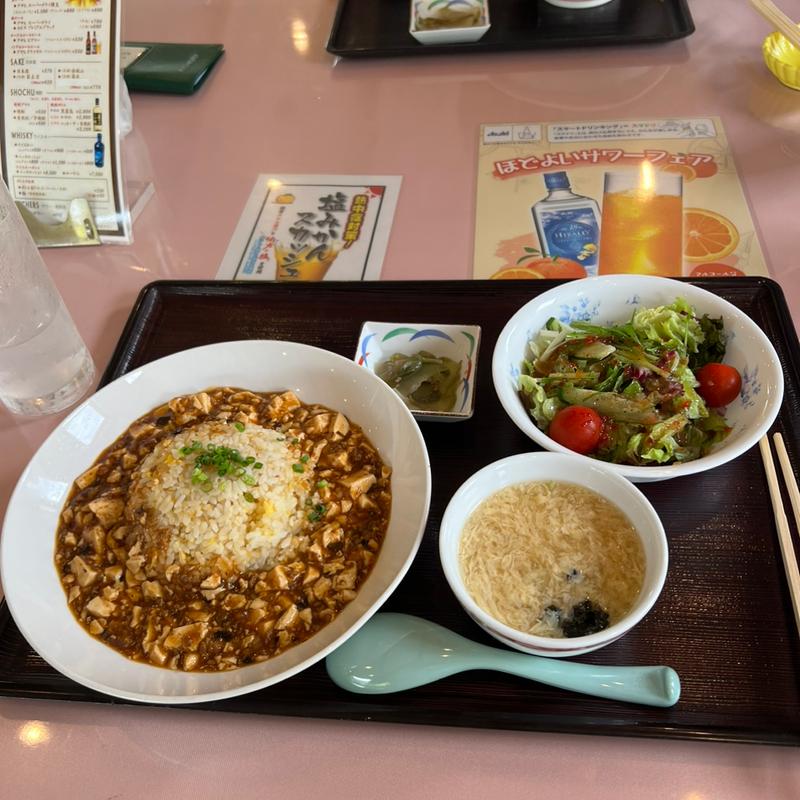 マーボーチャーハンセット(足利城ゴルフ倶楽部レストラン )