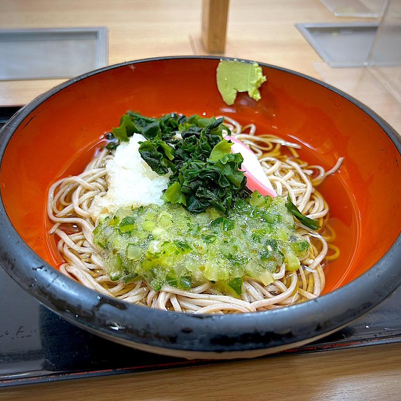 山形のだしぶっかけそば(立ちそば処 杜)