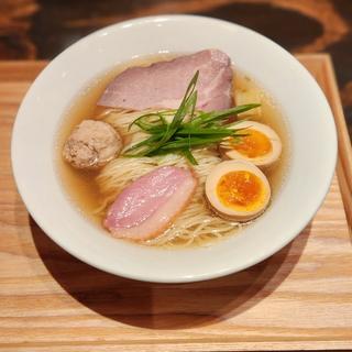 鴨だしそば(並)
味玉(一汁一麺)