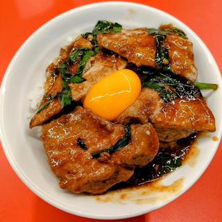 純レバ丼 ハーフ(レバニラ中華 満腹)