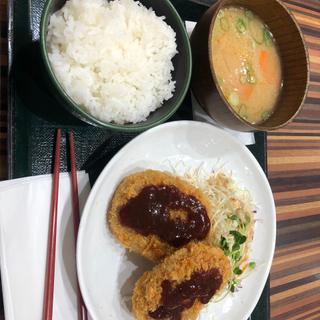 近江コロッケ定食(土山SA (上下集約))