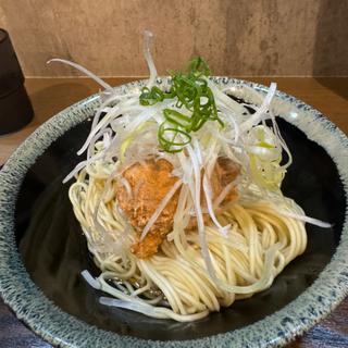 あん肝和え玉(夜空と大地sake＆noodle)