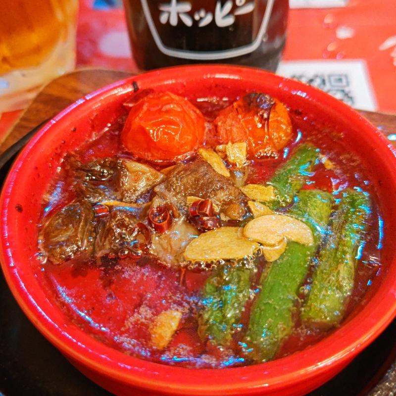 モツと野菜のアヒージョ(BEEF KICHEN STAND（ビーフキッチンスタンド新杉田）)