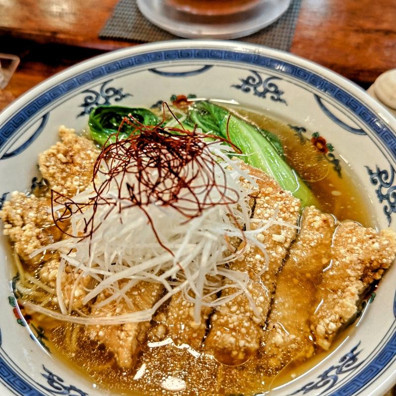 鶏揚げそば(中華そば 水嶋)