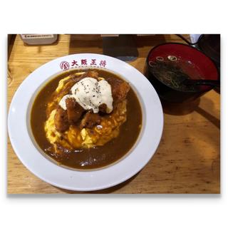 ニンニク肉肉カレーオム(大阪王将 本八幡店)