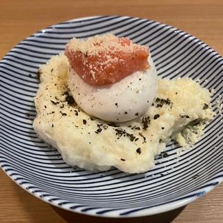 半熟玉子とすんごい胡椒のたらこポテサラ(プロント 名古屋駅店)