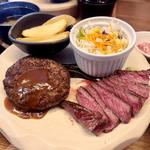ハンバーグ＆ステーキランチ(塊肉 石窯焼 肉's Kitchen きたうち)