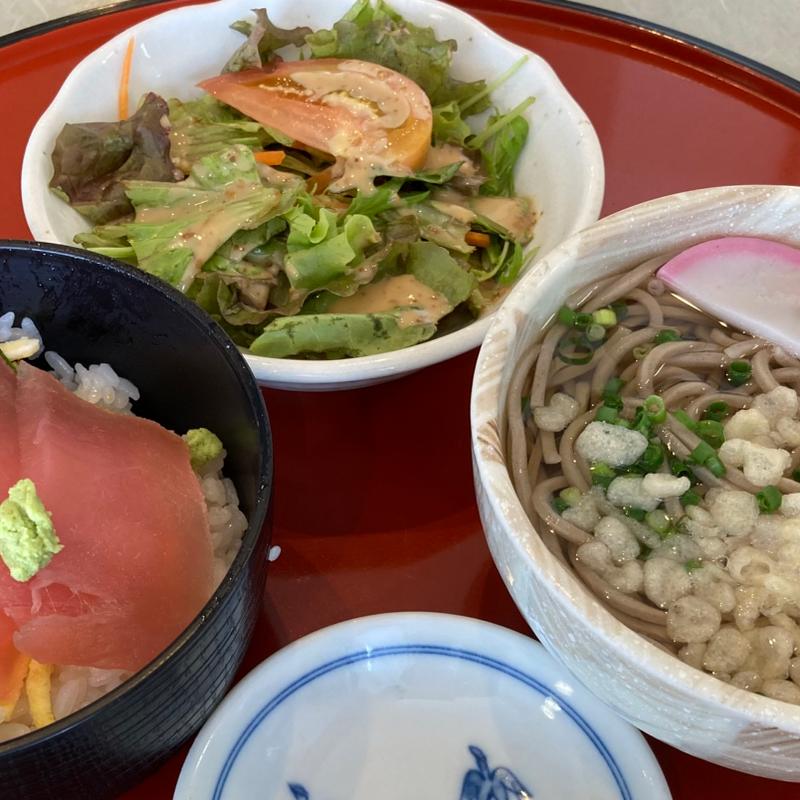 ミニミニ鉄火丼とミニそばセット(レストランのどか )
