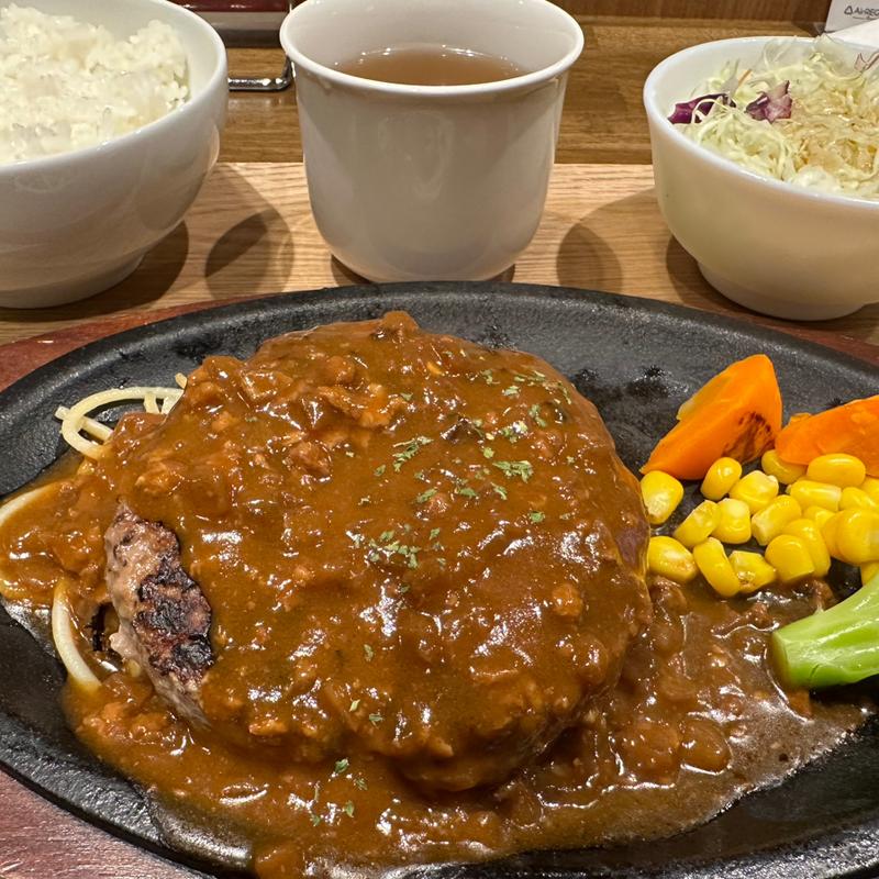 ハンバーグシングル　ビーフシチューソース(ハンバーグステーキ 肉屋さんの専門店)