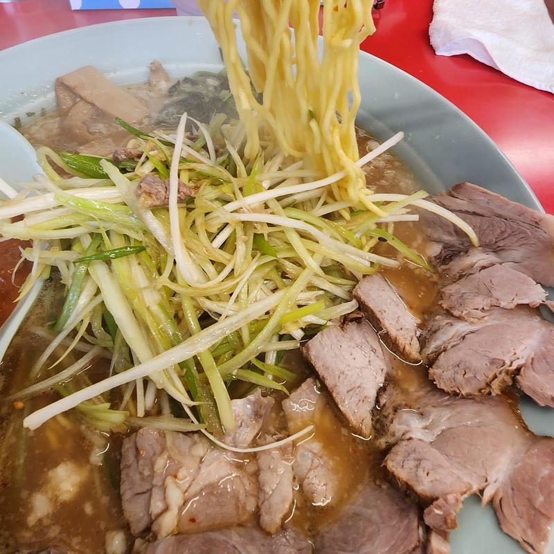 ネギ味噌チャーシュー麺 中盛り(ラーメンショップ椿酒々井SP前店)