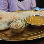 チキンカレー、ナン
