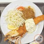 天然エビ・ハンバーグセット（大えび）(AB-kitchen)