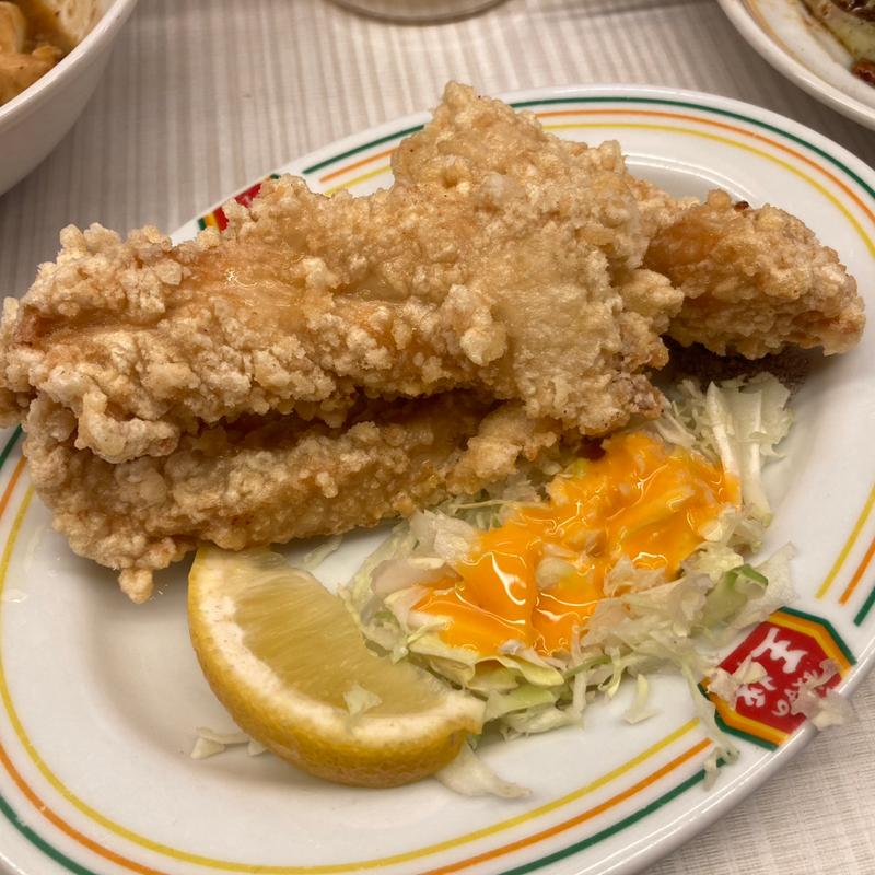 鶏の唐揚（ジャスト）(餃子の王将 心斎橋店)