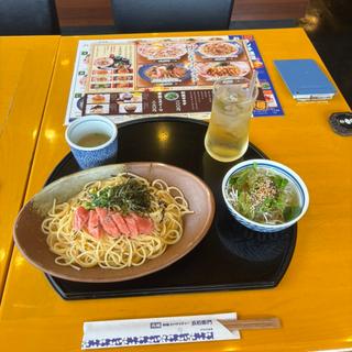 たらこ一本パスタ+ドリンク(五右衛門 八千代中央店)