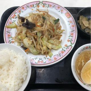 野菜炒めとごはんセットA(餃子の王将 行徳駅前店)