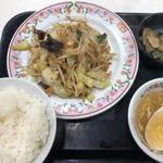 野菜炒めとごはんセットA