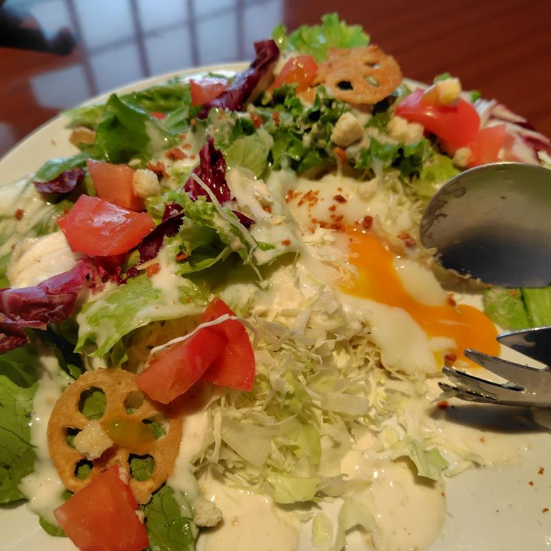 温玉のせシーザーサラダ(杏屋 浦西店 （あんずや）)