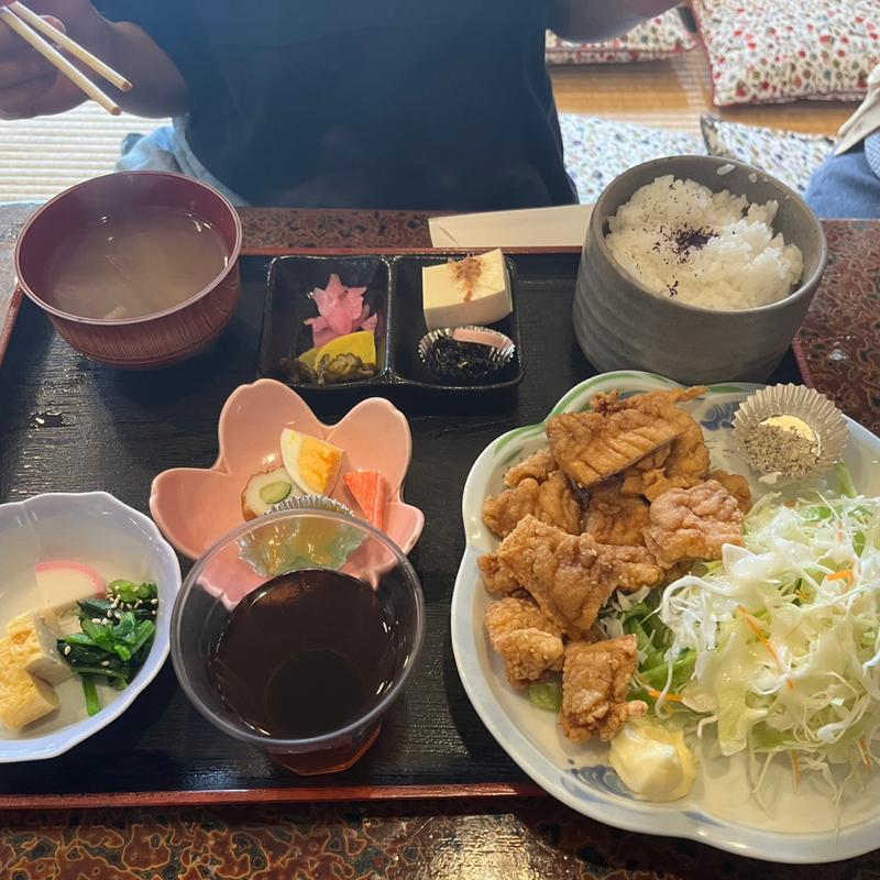 から揚げ定食(みやたや )