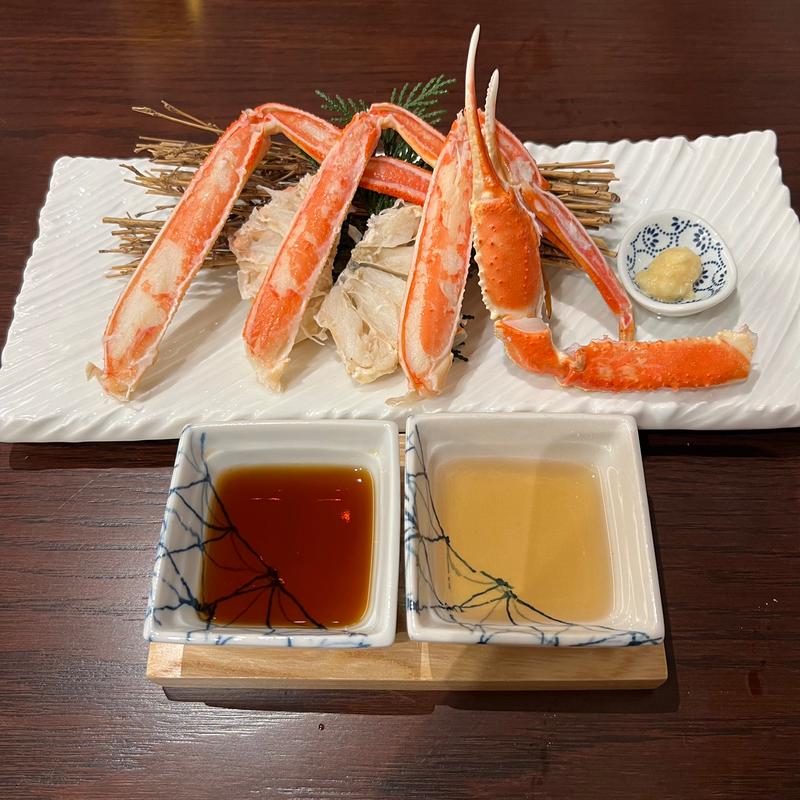 茹でかに半身かに酢(かに道楽横浜店)