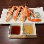 茹でかに半身かに酢