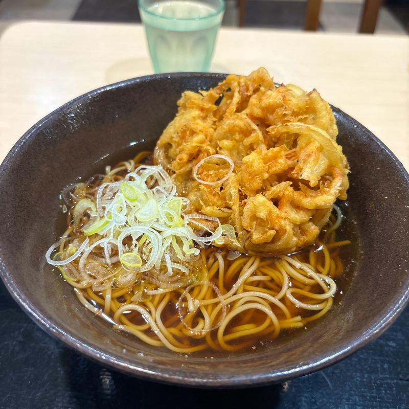 桜えびのかきあげそば(ゆで太郎 もつ次郎 蓮田根金店)