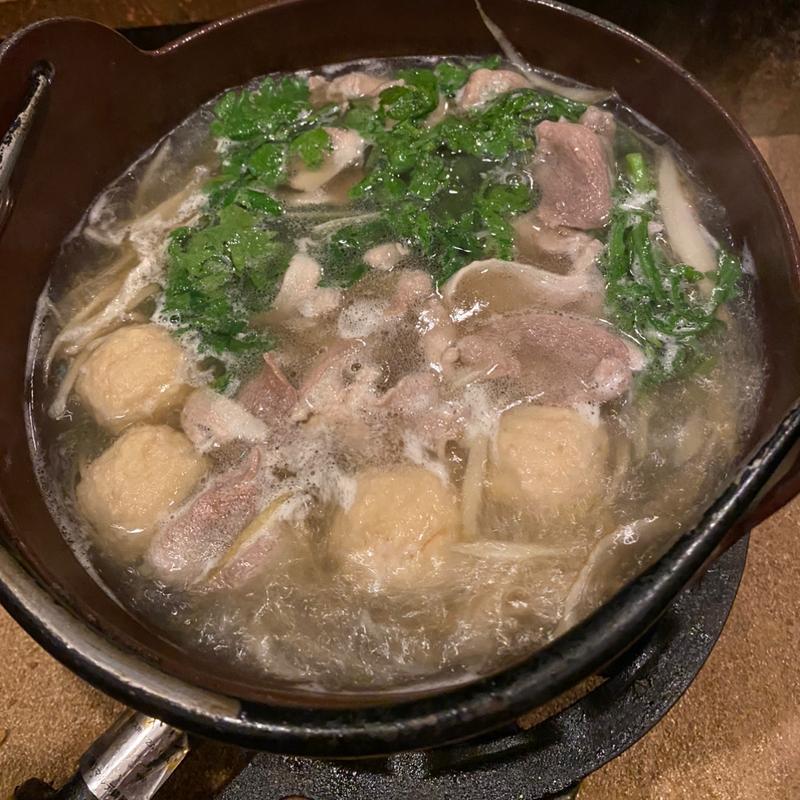 鴨鍋　2人前(甲州屋)