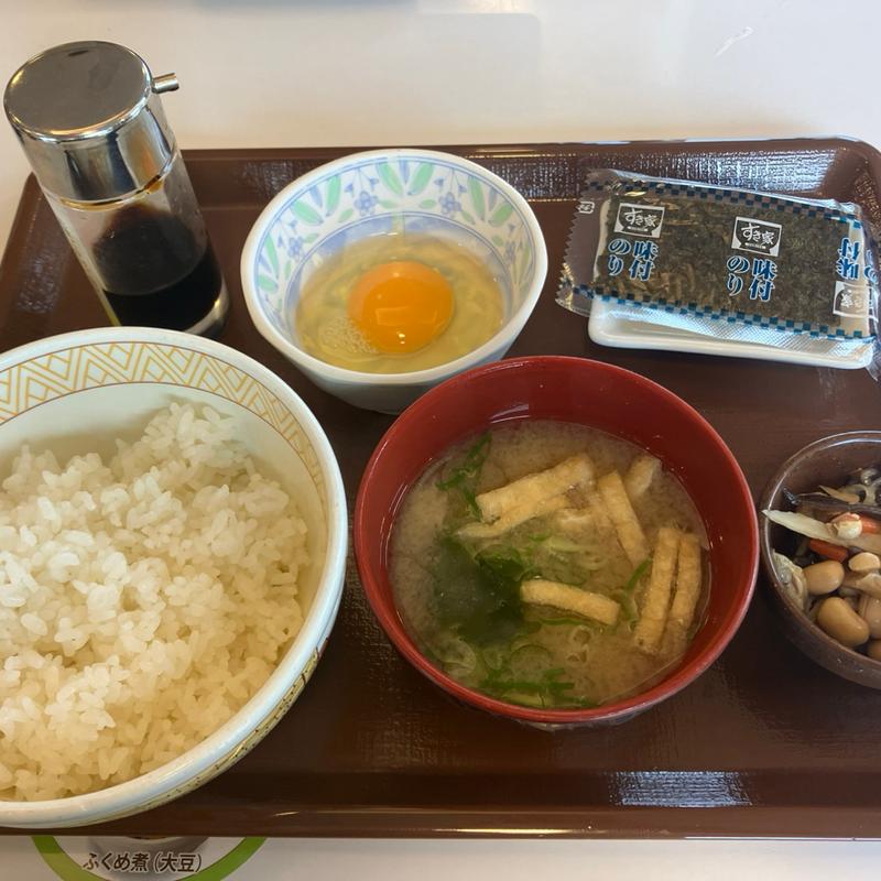 たまかけ定食(すき家 245号日立久慈店 )