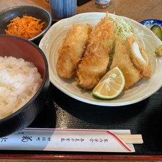 ミックスフライ定食(小料理 菊水)