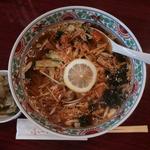焼豚と葱の辛味麺