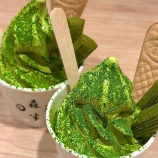 UJIMATCHA soft serve ice cream(京都宇治 森半 エキュート東京店 （もりはん）)