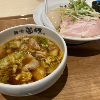 煮玉子つけ麺(麺屋道頓 道頓堀本店)