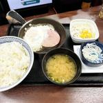 ハムエッグ納豆定食(吉野家 中目黒駅前店 )