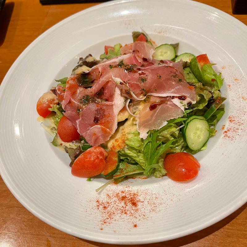 生ハムサラダ(炭匠きしもと)