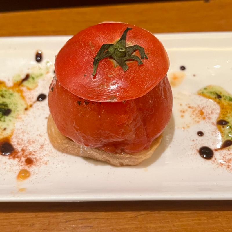 丸ごと焼きトマト(炭匠きしもと)