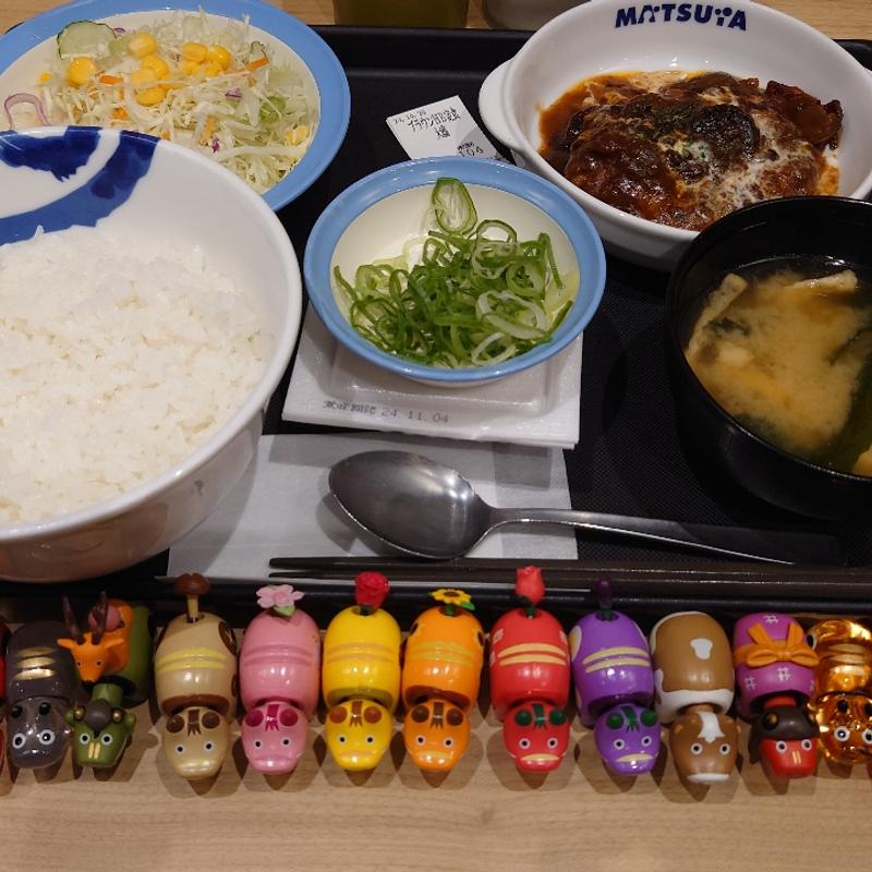 ブラウンソースハンバーグ定食(松屋 郡山コスモス通店 )