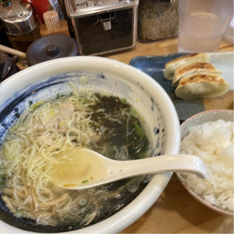 俺流塩ギョーセット(俺流塩らーめん 渋谷三丁目店)