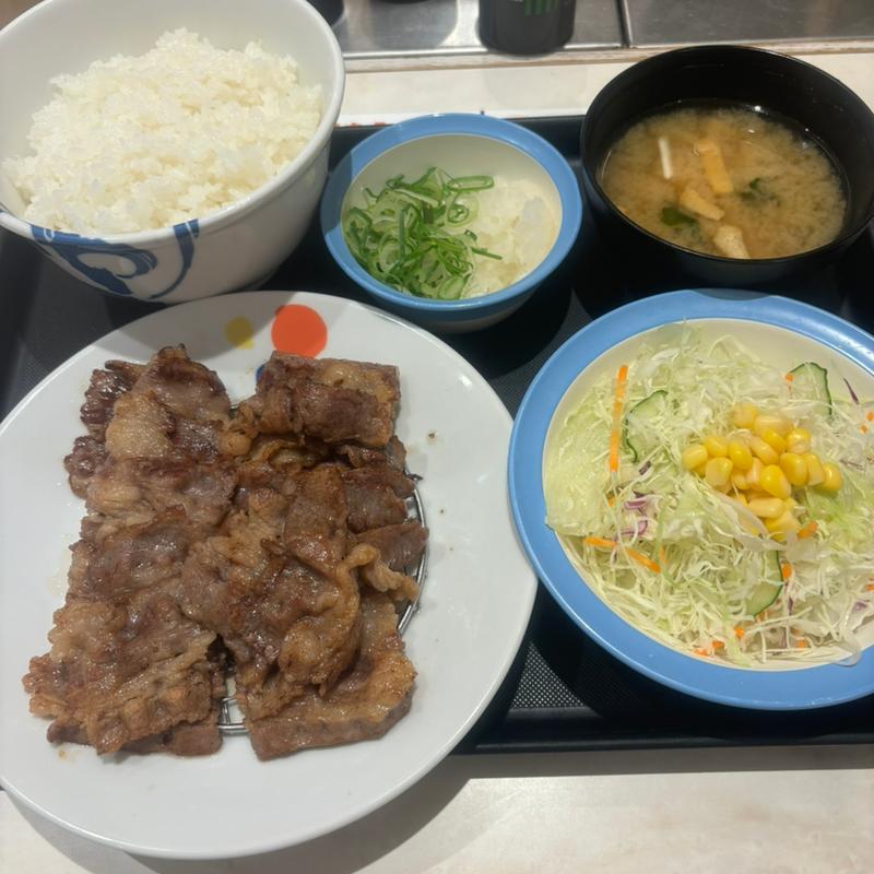 カルビ焼肉W定食(マイカリー食堂　西新宿タワー60店)