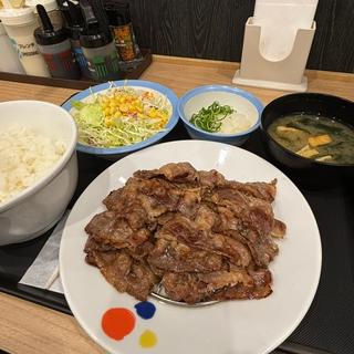 カルビ焼肉W定食(松屋 渋谷清水橋店 )