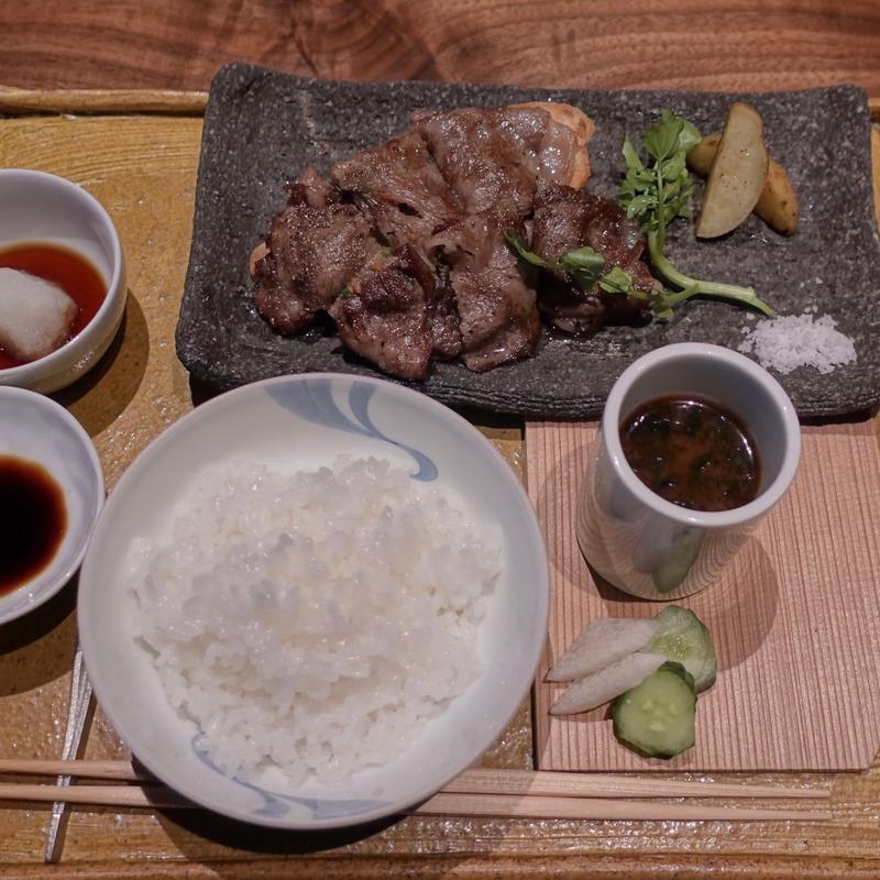 松坂牛リブロース薄焼(銀座 岡半 本店)