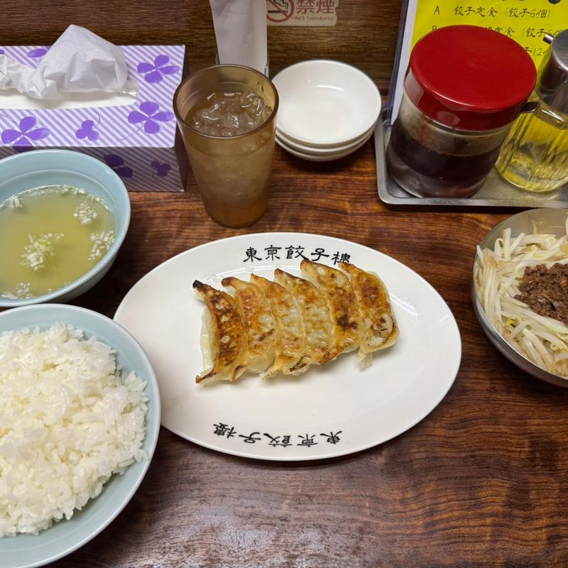 A定食　もやし追加(東京餃子楼 三軒茶屋店 （トウキョウギョウザロウ）)