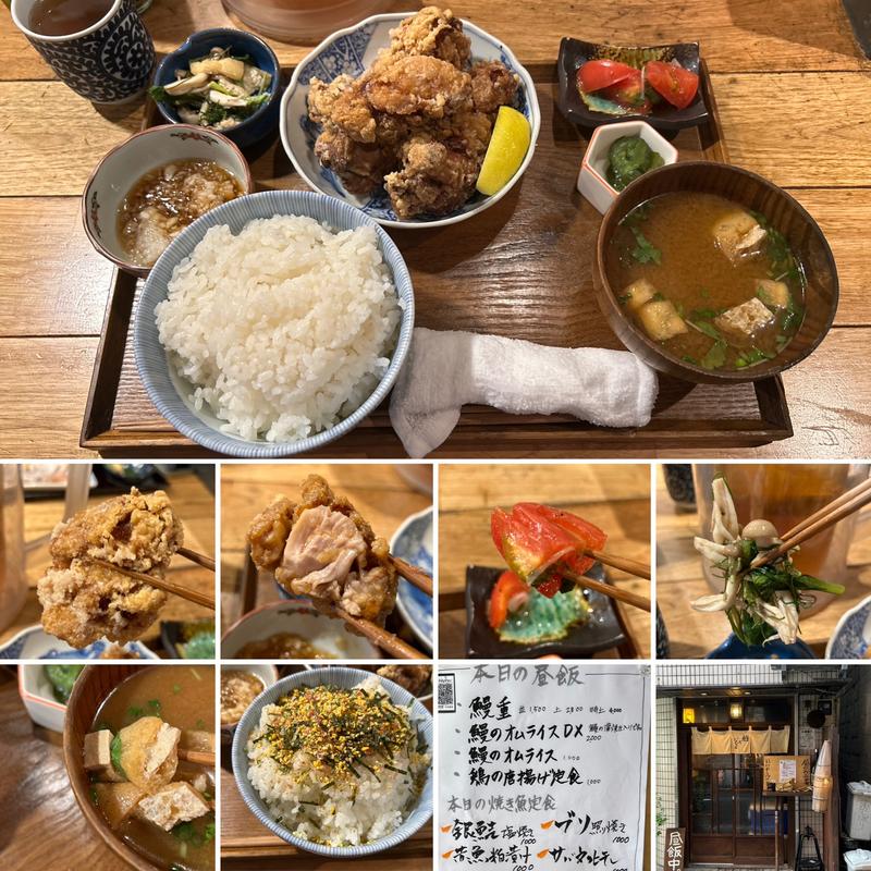 鶏の唐揚げ定食(新宿寅箱)