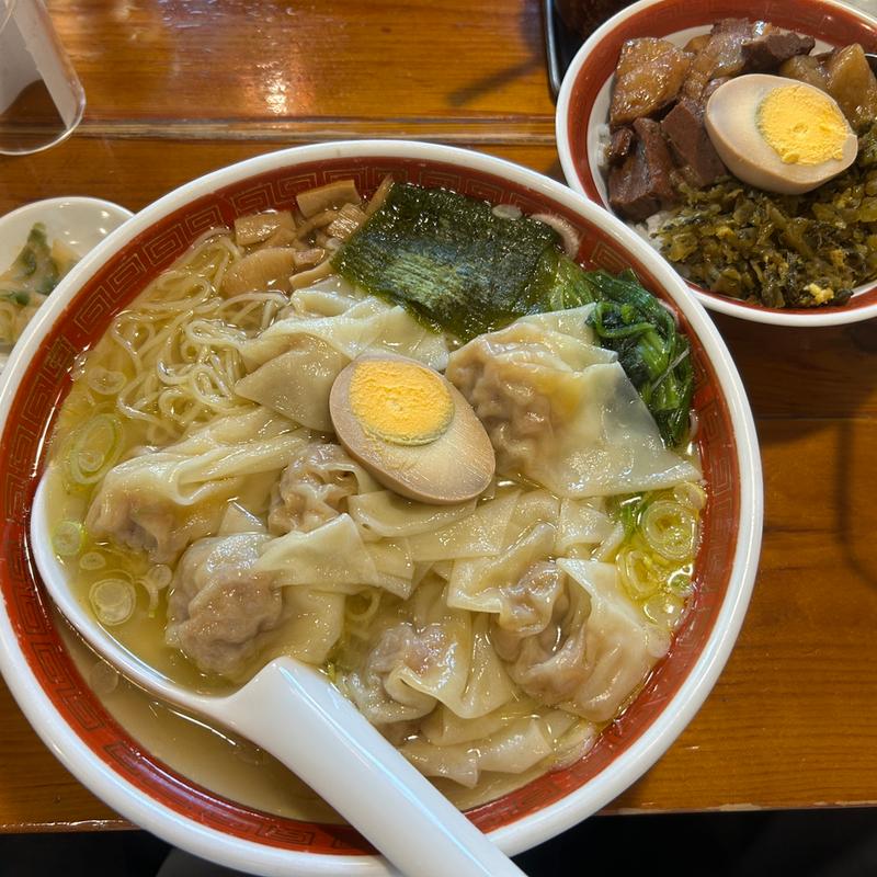 ランチ雲呑麺セット(広州市場 大塚店)