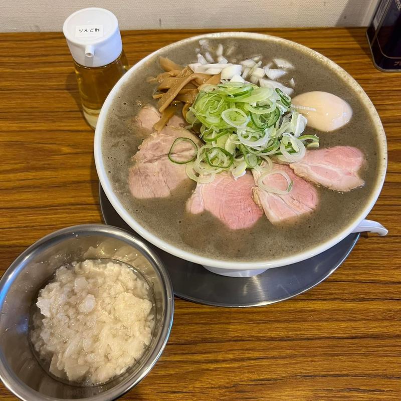 濃いやづニボチーノ 背脂トッピング(丸正 滝本商店)