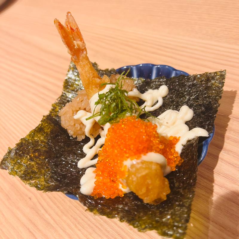 海老天巻き(寿司トおでんにのや 大門店)
