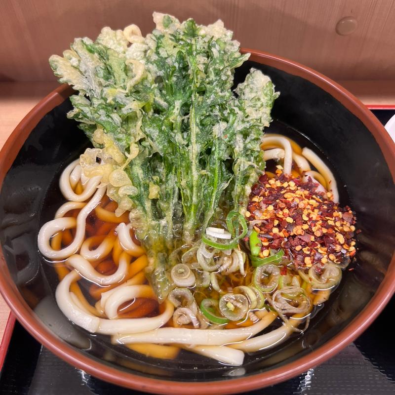 春菊天うどん(よもだそば 有楽町店)